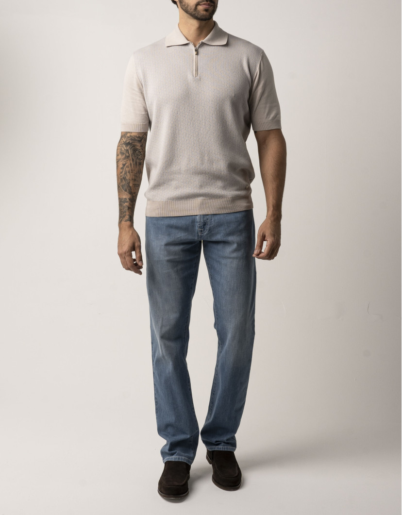 Scissor Scriptor Light Blue Straight-Leg Jeans image